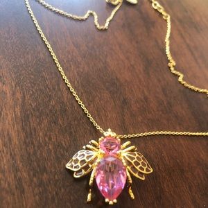 RARE Joan Rivers Pink Bumblebee Necklace/Brooch